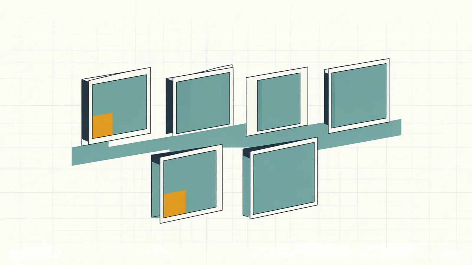 Diagram of sequential film frames on a timeline with misaligned edges highlighted at a cut boundary
