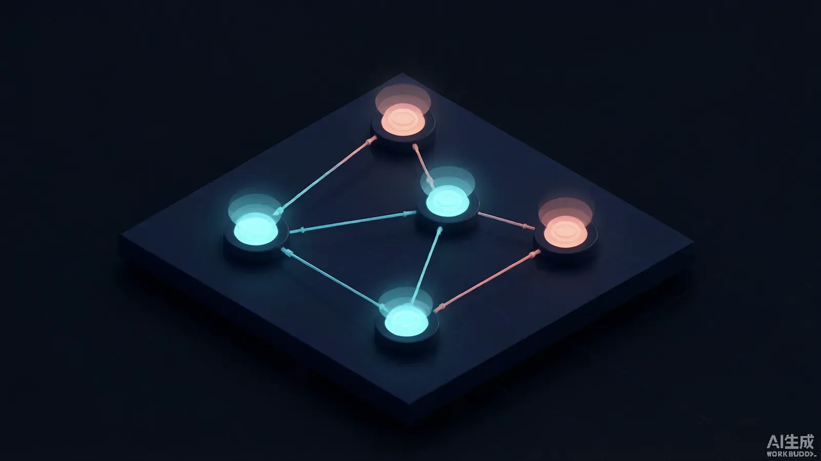 Diagram of five connected nodes representing the components of an AI-ready brief.