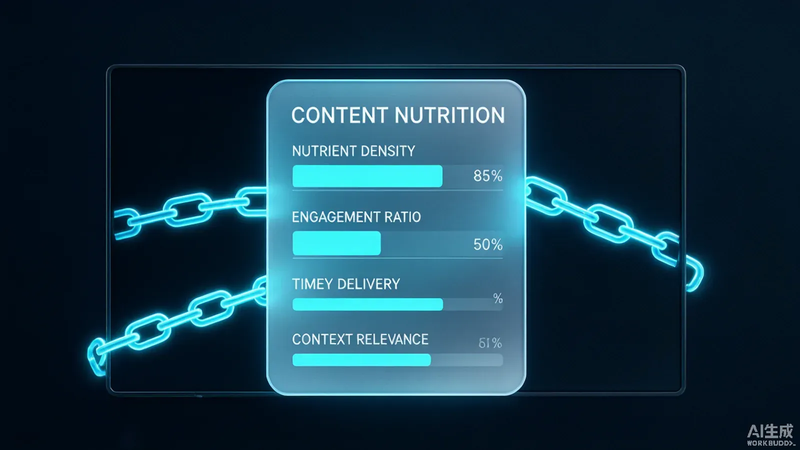 A dark, minimal tech scene showing a glowing content-credentials badge and verification chain attached to a video frame, symbolizing provenance.